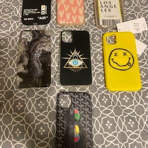 iPhone 11 phone cases/ trendy & fun/ great condition!! All pieces included!!
